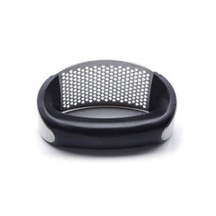 Cross-border new ring garlic press wholesale stainless steel manual garlic press set household kitchen gadgets