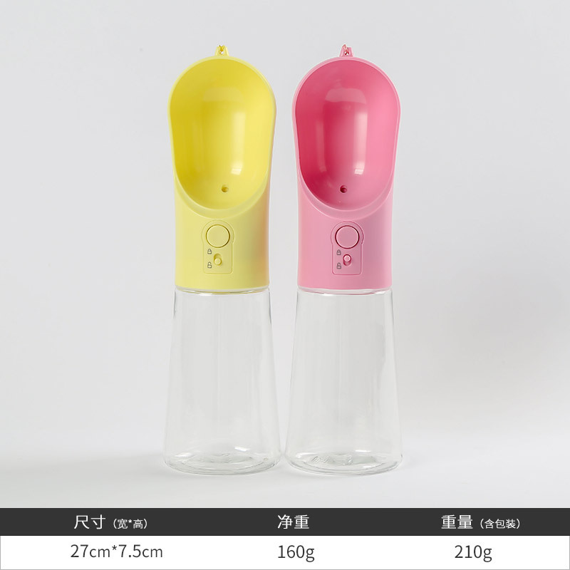 Mascota fuente de beber perro fuente de beber al aire libre portátil taza de agua hervidor colgando taza suministros para mascotas al por mayor