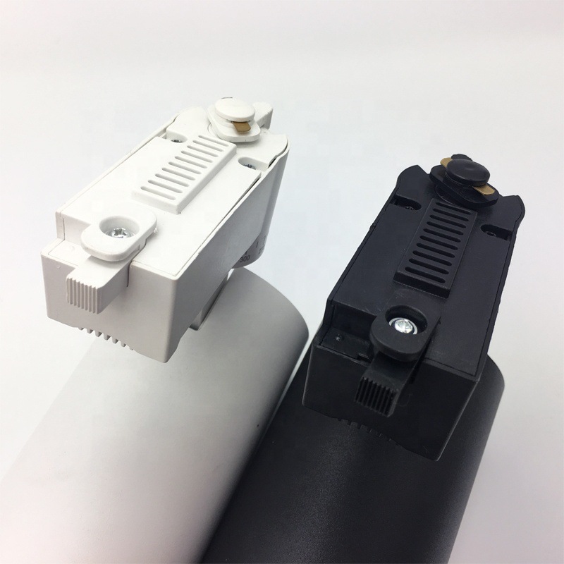 Qute 20W Black and White TWo-Wire Focusing Full-poWer European Simple Track Floodlight Lamp