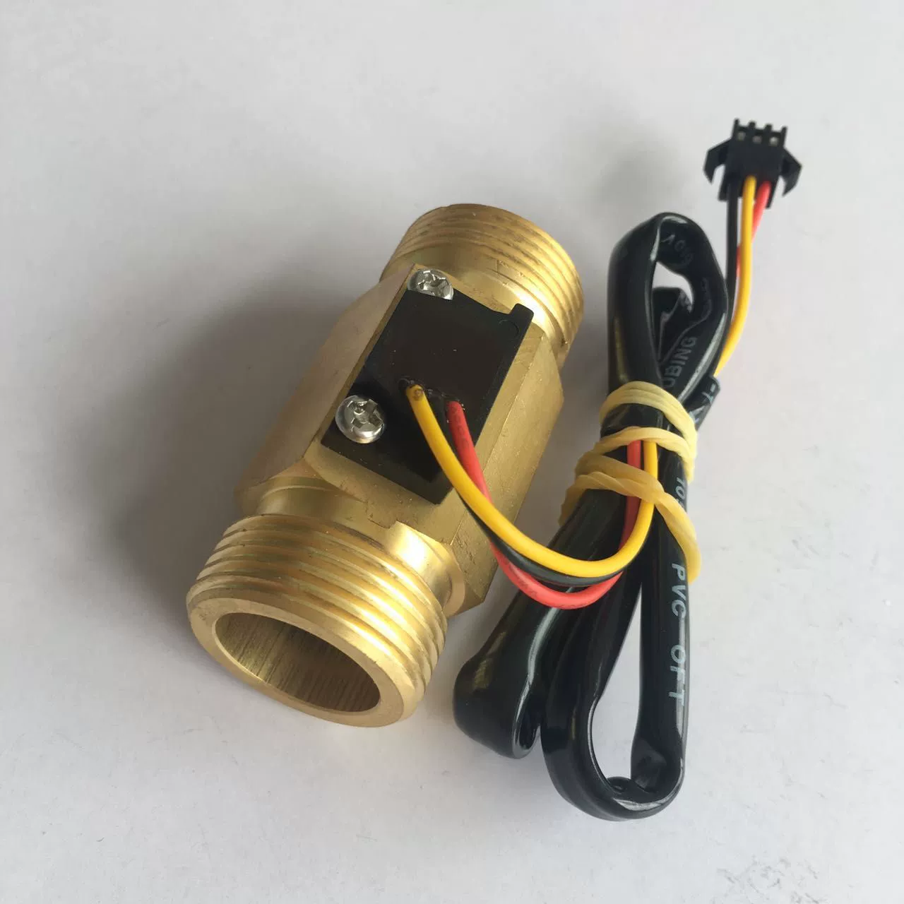 Датчик расхода воды большого количества подачи 6-центный датчик расхода жидкости расходомер Холла металлический датчик