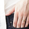 Fashionable ring stainless steel, European style, simple and elegant design, on index finger