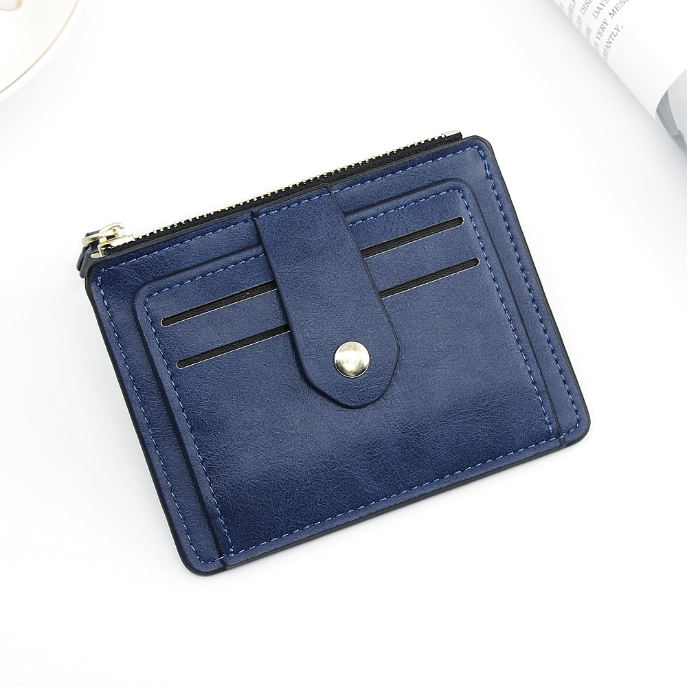 Venta directa de fábrica nuevo estilo coreano multi-color todo-fósforo hebilla oculta monedero ultrafino conveniente casual titular de la tarjeta