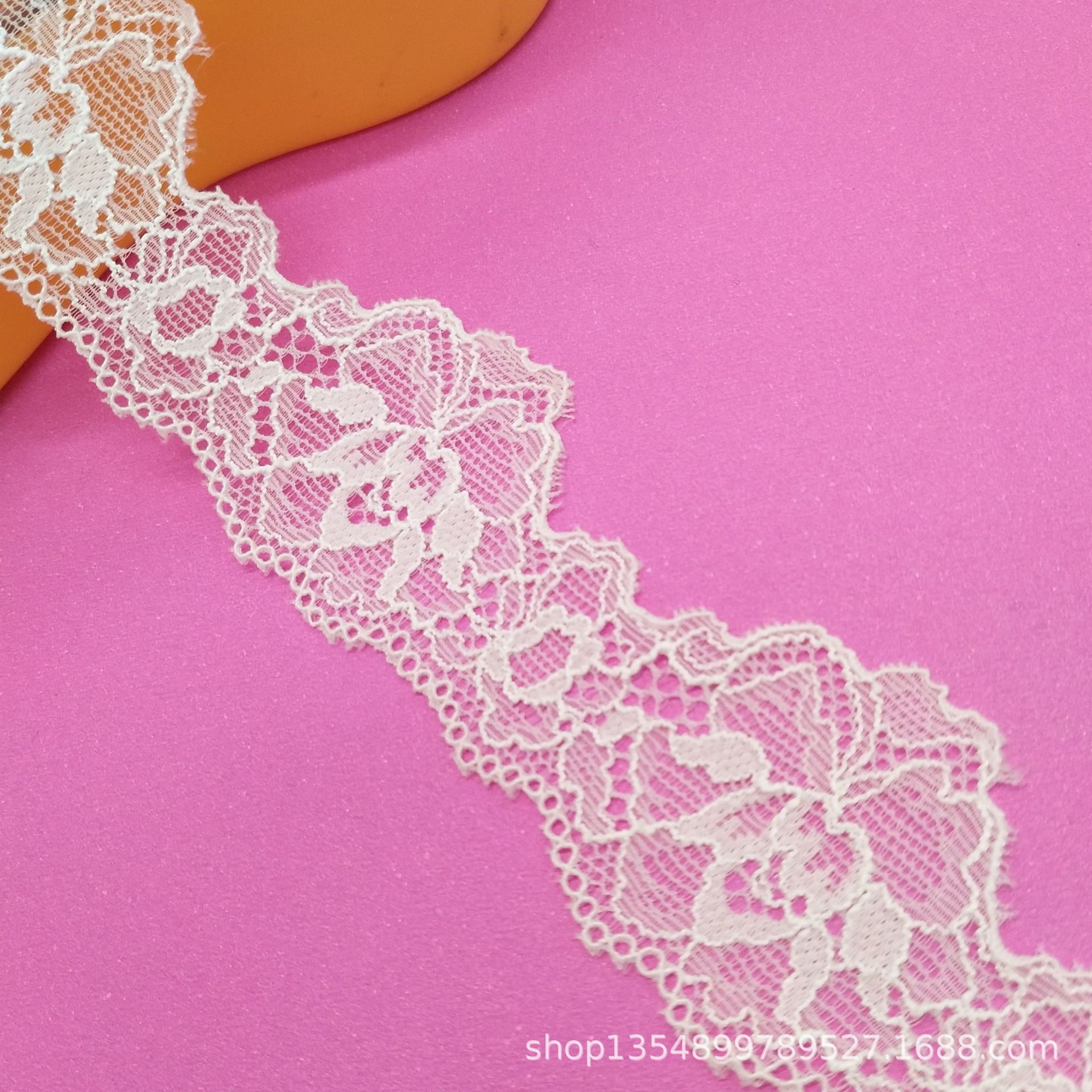 现货4cm弹力蕾丝花边 情趣睡衣花边  锦纶针织蕾丝花边 DIY辅料