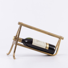 現代美式紅酒架擺件家居飾品歐式客廳酒櫃擺設簡約酒瓶架