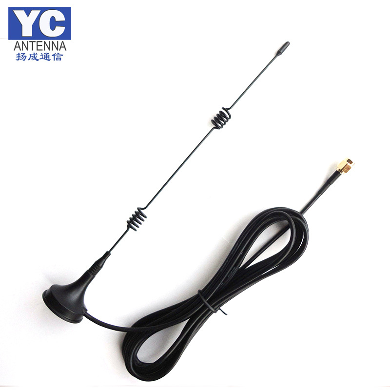 供应2.4G车载吸盘天线 wifi 高增益通信天线 174线全铜64编