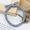 Elastic woven hair rope with pigtail handmade, hair accessory, Korean style