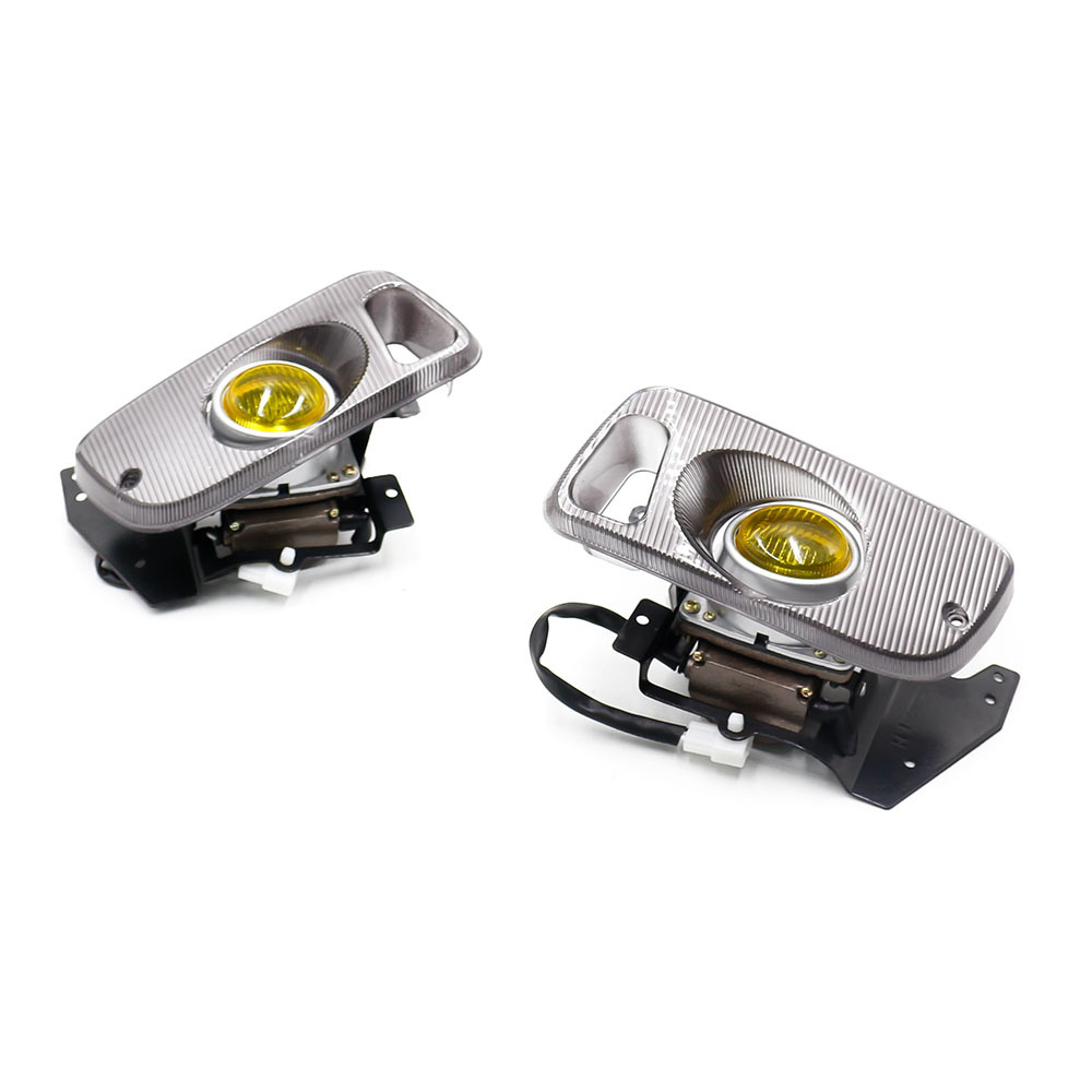 Lámpara antiniebla delantera de modificación de coche transfronteriza adecuada para Honda Civic 92-95 puerta doble amarilla image 5