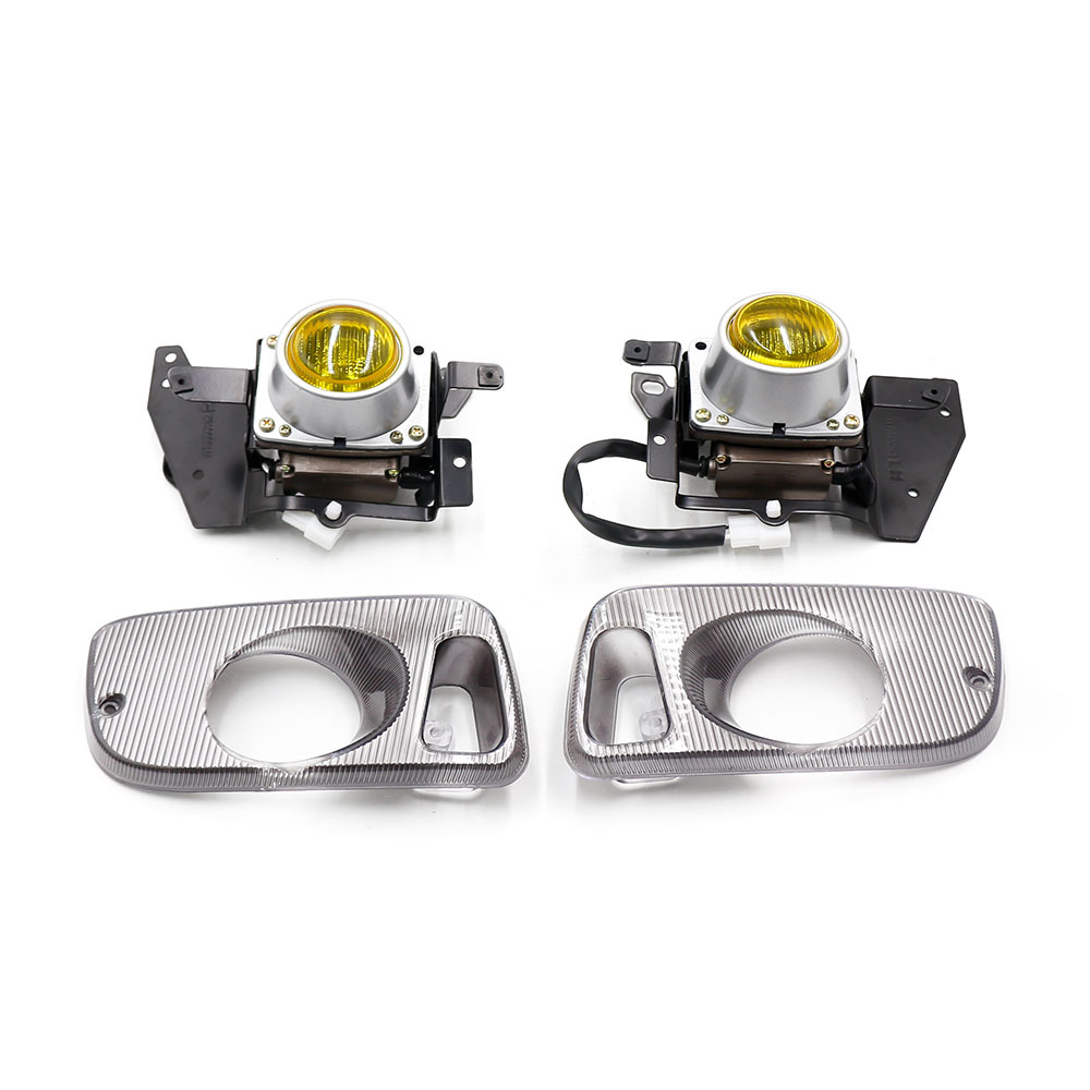 Lámpara antiniebla delantera de modificación de coche transfronteriza adecuada para Honda Civic 92-95 puerta doble amarilla image 4