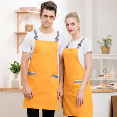 Factory Wholesale New Dual Strap Apron Kitchen Restaurant Workwear Apron Labor Protection Workwear Apron