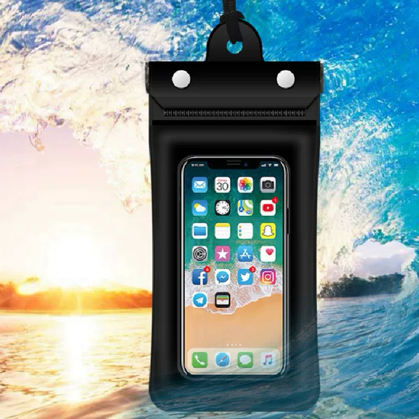 Mobile Phone Waterproof Bag Three-layer Sealed Airbag Velcro Water Floating Seaside Swimming Diving Drifting Water Bag