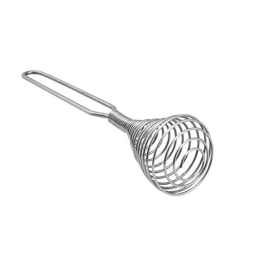 Stainless steel push-type egg beater, egg cream stirring stick, household manual push-type rotating mixer