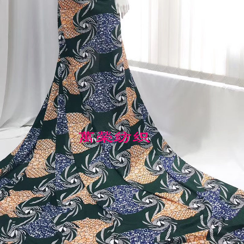 现货供应  时尚女装印花系列  华夫格水印印花