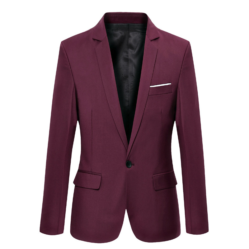 Foreign Trade Amazon Wish AliExpress Men's Casual Small Suit Men's Best Man's Clothing Korean Slim-fit Small Suit Men's Clothing