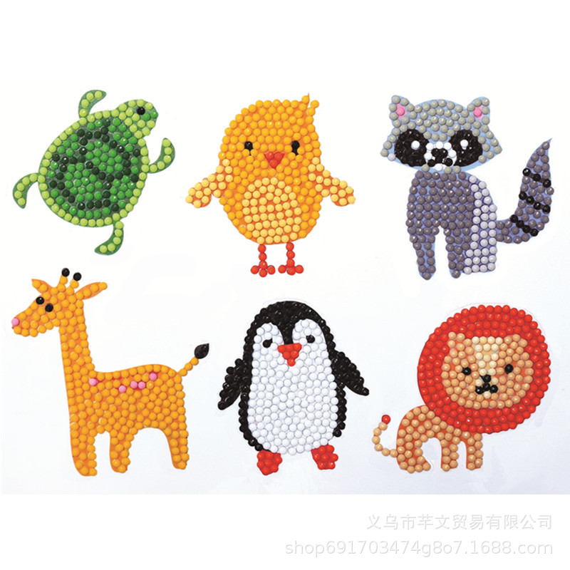 2024 nuevo estilo 5d princesa de dibujos animados pegatinas gratis pintura de diamantes artesanía para niños pegatinas decorativas de bricolaje pegatinas de refrigerador