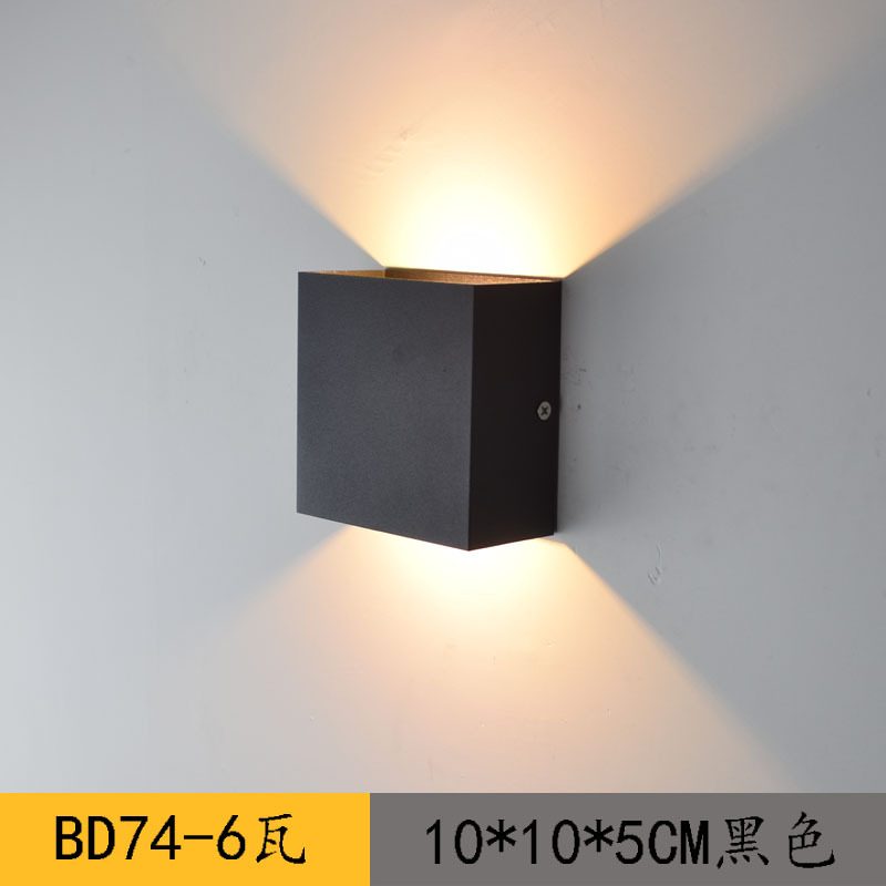 AliExpress Amazon luz LED oscurecimiento de noche lámpara de pared interior de aluminio moderno simple arriba y abajo de la lámpara de pasillo de iluminación