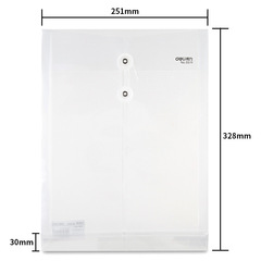 Powerful 5511 Transparent A4 Plastic File Bag PP Document Bag Office Contract Financial Accounting Bag