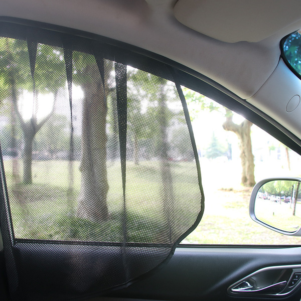 Car side window network gauze magnetic sucking car with curtains…