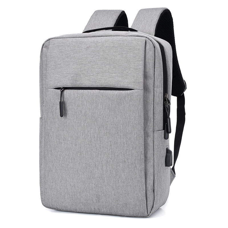 Mochila de computadora portátil recargable transfronteriza logotipo de ocio masculino y femenino regalo de Conferencia de negocios bolso de hombro simple