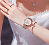 Fashionable swiss watch, starry sky, quartz steel belt, 2023 collection, Korean style, diamond encrusted