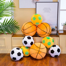 仿真足球篮球橄榄球创意球形玩具可爱儿童男孩生日礼物抓机