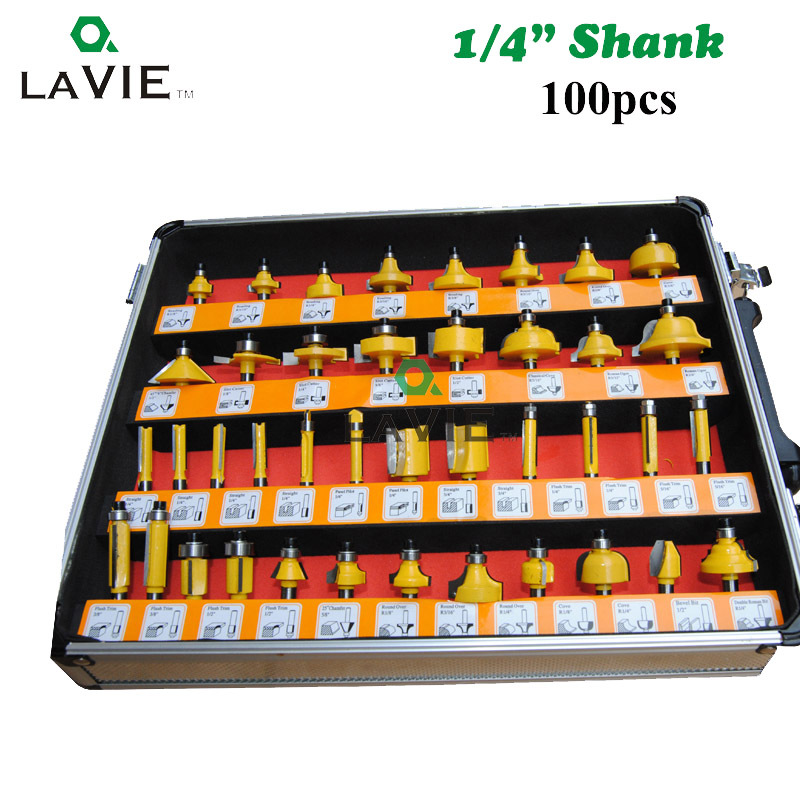 1/4 vástago 100 piezas traje carpintería fresadora máquina de grabado máquina de corte de fresado de baquelita cortador de cabeza cortador de corte cuchillo de flores