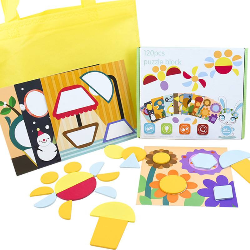 Rompecabezas de educación temprana para niños rompecabezas de Desarrollo Educativo juguete de madera jardín de infantes variedad creativa niños y niñas regalo