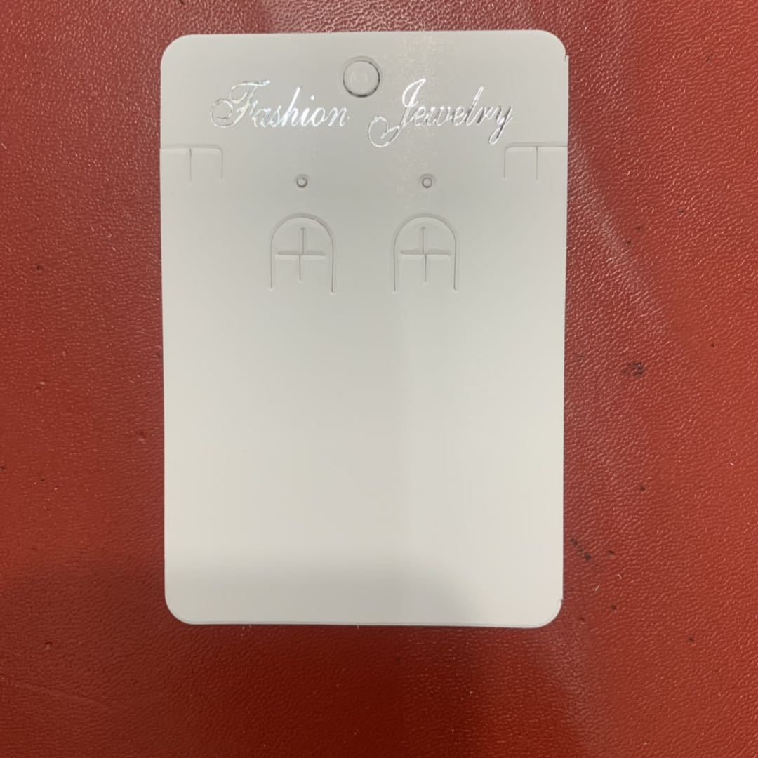 白卡纸烫银高档项链耳环套装卡片 饰品配件 厂家直销 现货