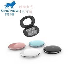 eyekan Kaida Invisible Eyeglass Box, Warm Stone 1902 (1922), Powder Puff Box 8067, Mirror Beauty Contact Lens Box