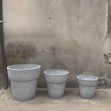 北欧简约大口圆台水泥花盆绿化装饰庭院特大花盆厂家批发