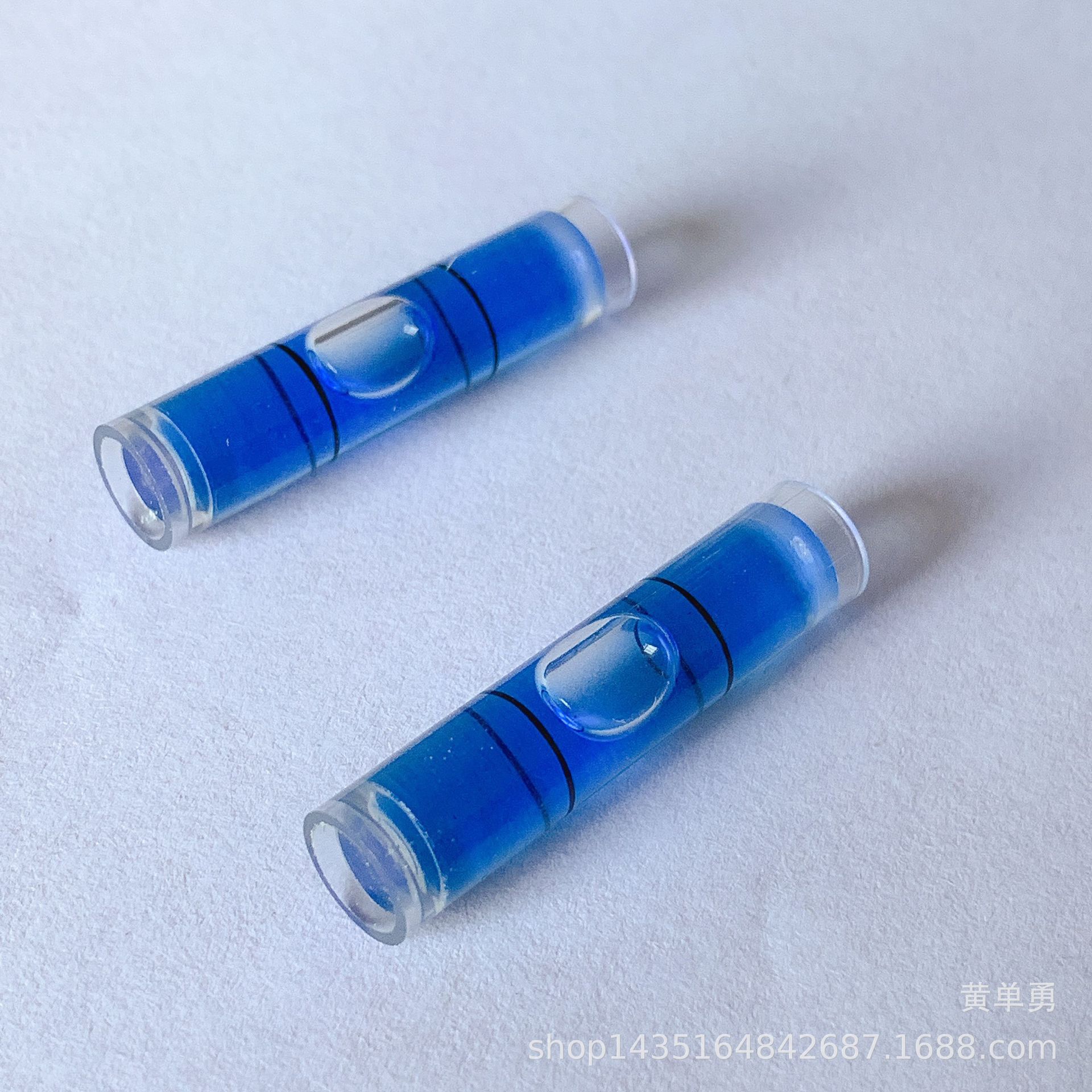供应圆柱8*35mm 水平泡蓝水水平仪水准泡水平泡水平器