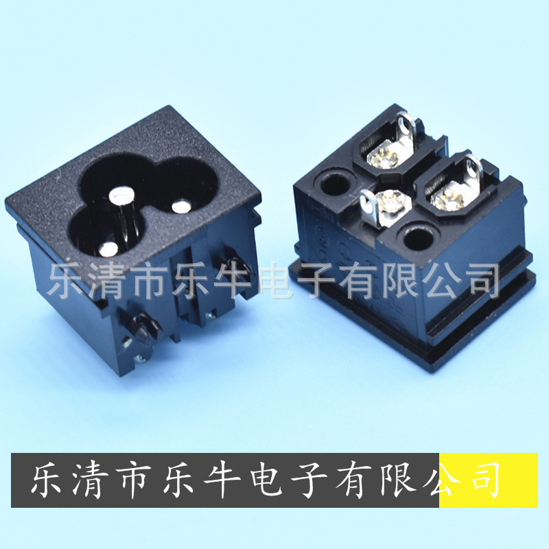 CCC认证梅花插座RF-190 全铜3针梅花AC电源插座 米老鼠三孔