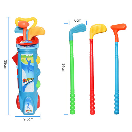 Hot selling children's parent-child practice golf set indoor and outdoor sports fitness ball toys outdoor