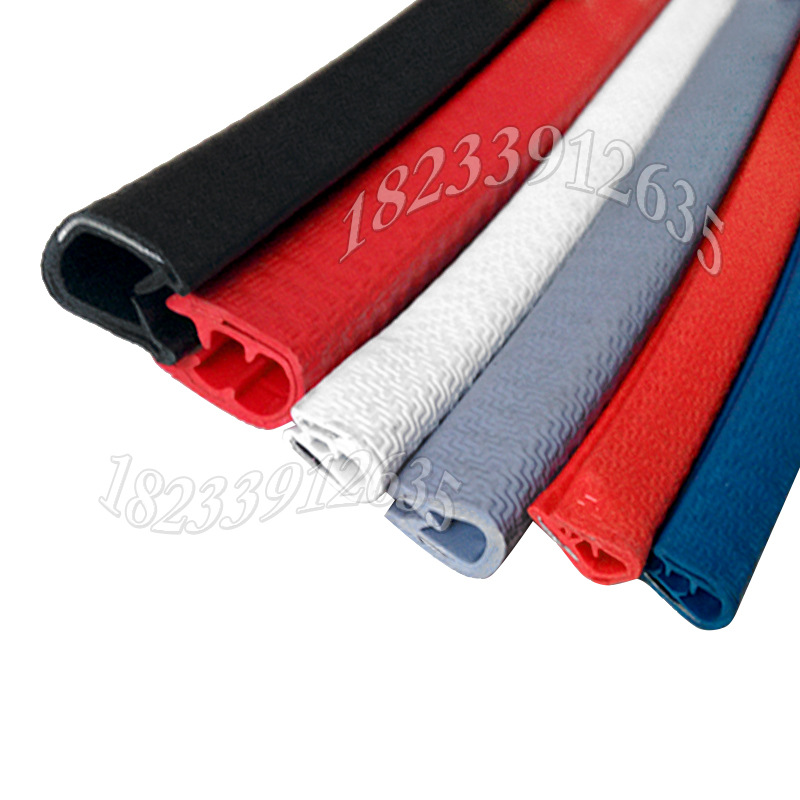 U型装饰条亮面U形卡边条 PVC钢芯骨架条汽车顶棚公交车窗U形胶条