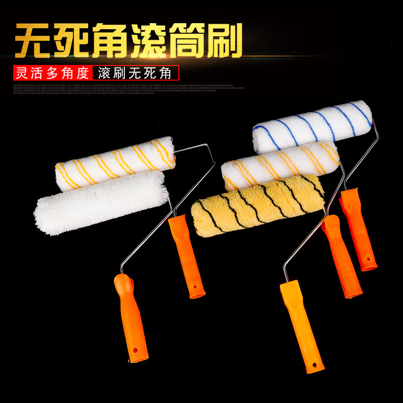 Yijingli Long-Haired Paint Roller with No Dead Ends, Latex Paint Roller Tool Brush, Pure Cotton Thread Roller Brush