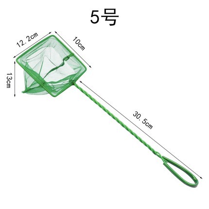 Accesorios de acuario directo de fábrica tanque de peces red de pesca de peces redondo cuadrado pesca de peces acuario red de pesca verde