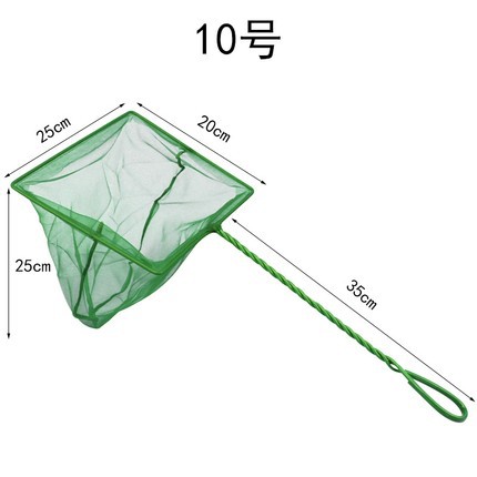 Accesorios de acuario directo de fábrica tanque de peces red de pesca de peces redondo cuadrado pesca de peces acuario red de pesca verde