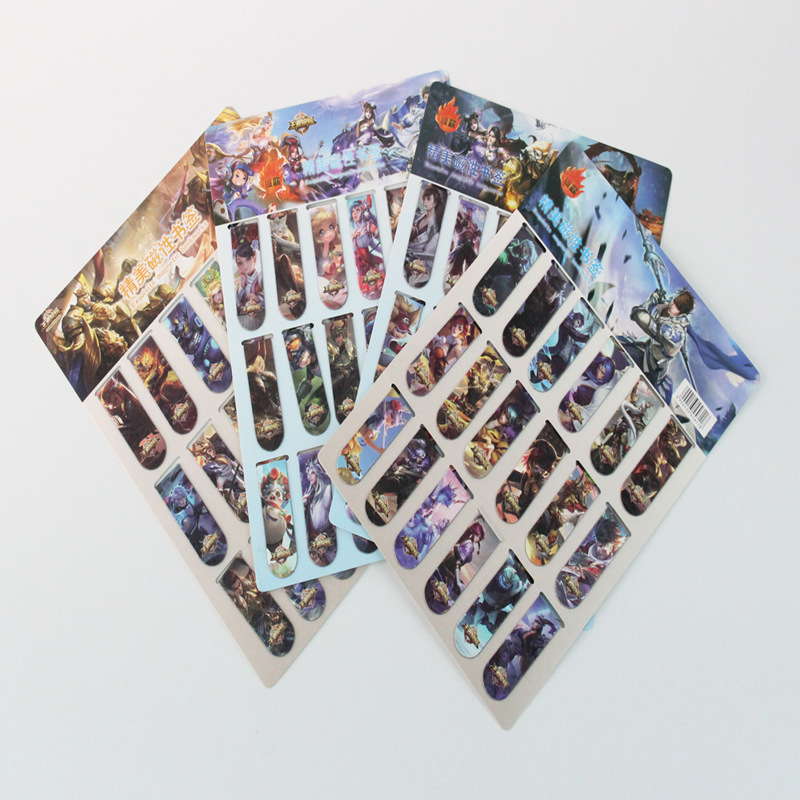Exquisite campus hot selling students double-sided creative cartoon magnet magnetic bookmark 18 a card