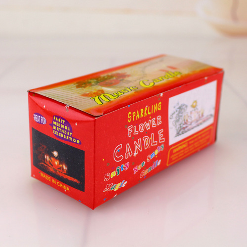 Manufacturer wholesale electronic lotus birthday music candle party cake will bloom single layer small english lotus candle