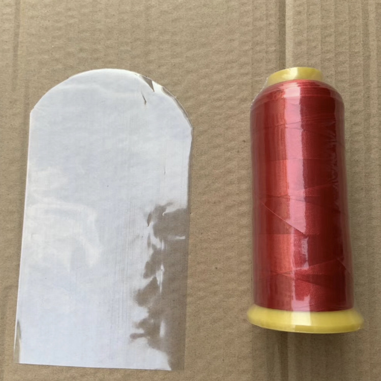 厂家供应 热收缩膜圆封袋 PVC圆底袋 弧形缝纫线收缩袋