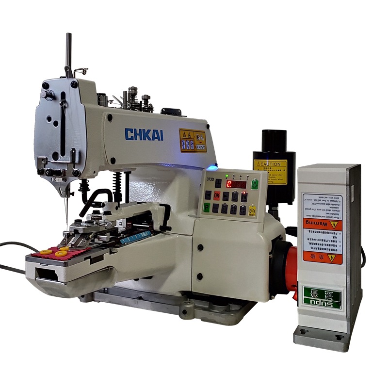 Venta al por mayor 373 máquina de botón de uñas de alta velocidad computadora de accionamiento directo Botón de uñas dos ojos cerradura de cuatro ojos costura industrial ventas directas de la fábrica
