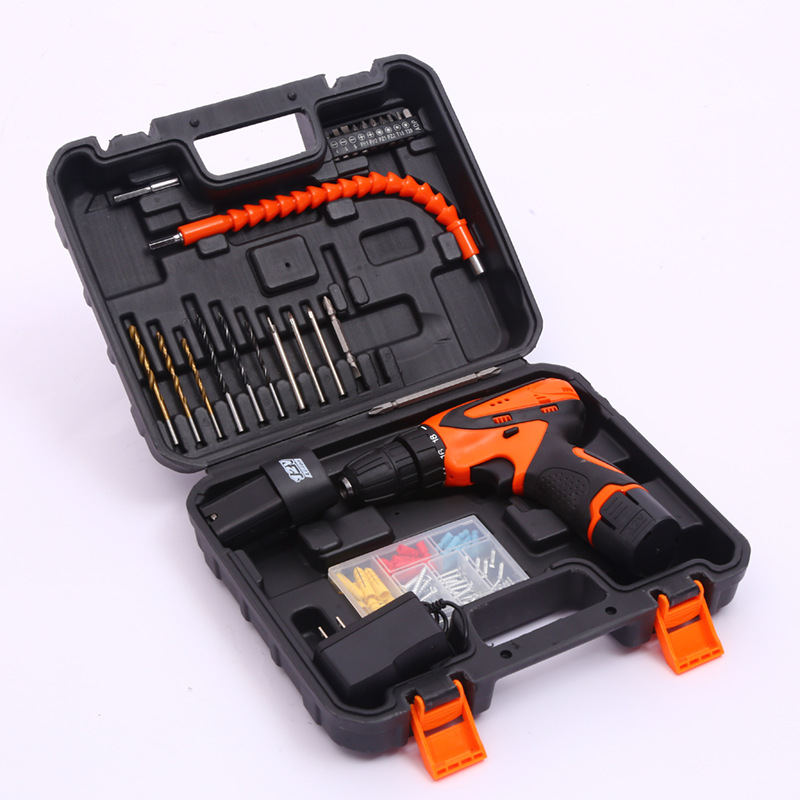 Práctico hogar hardware herramienta Caja de Herramientas multifuncional portátil electricista carpintería reparación herramientas de litio taladro eléctrico