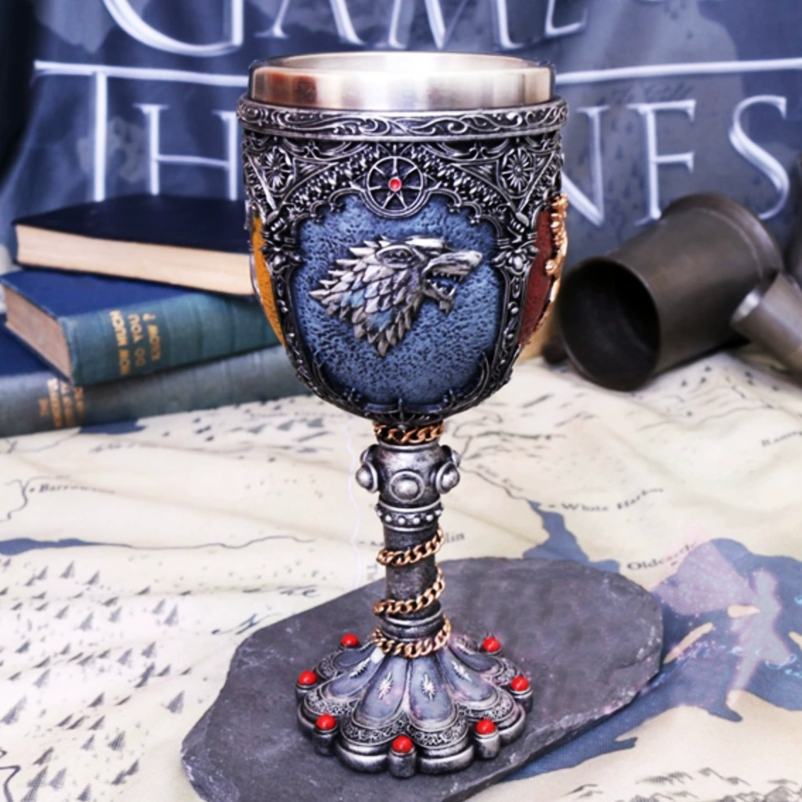 Меч-глав Cup чашка для меча Стальная чашка лёд и вода песнь Средневековье