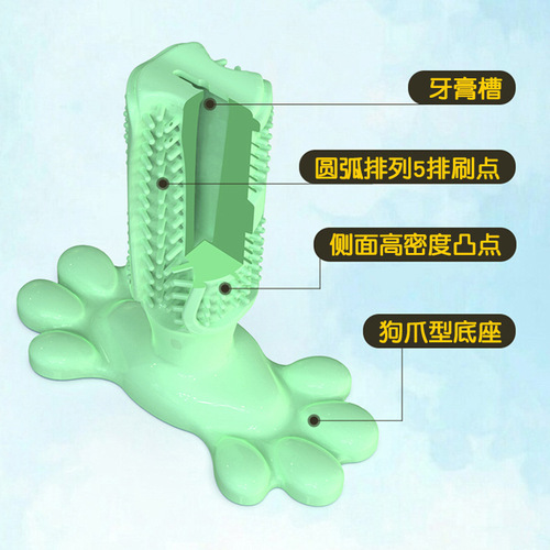 Dog toothbrush Amazon pet supplies eBay cross-border dog toothbrush molar stick silicone toy 6
