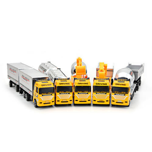 1:64 Engineering Vehicle Simulation Firefighting Vehicle Model Toy Children's Alloy Car Model Boy Excavator Toy Wholesale