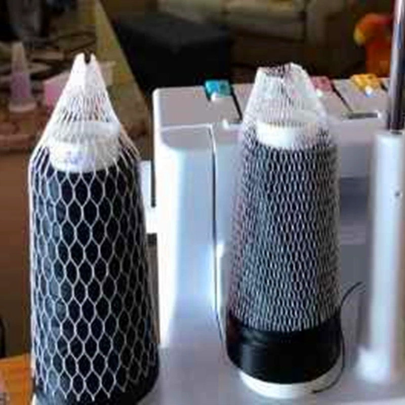 Упаковка сетчатая крышка производители обрабатывают пластиковую сетку новый материал белая сетка карманная катушка пряжа Защитная крышка