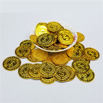 批发海盗金币 海盗道具 活动宝藏财宝金币 儿童玩具 塑料海盗金币