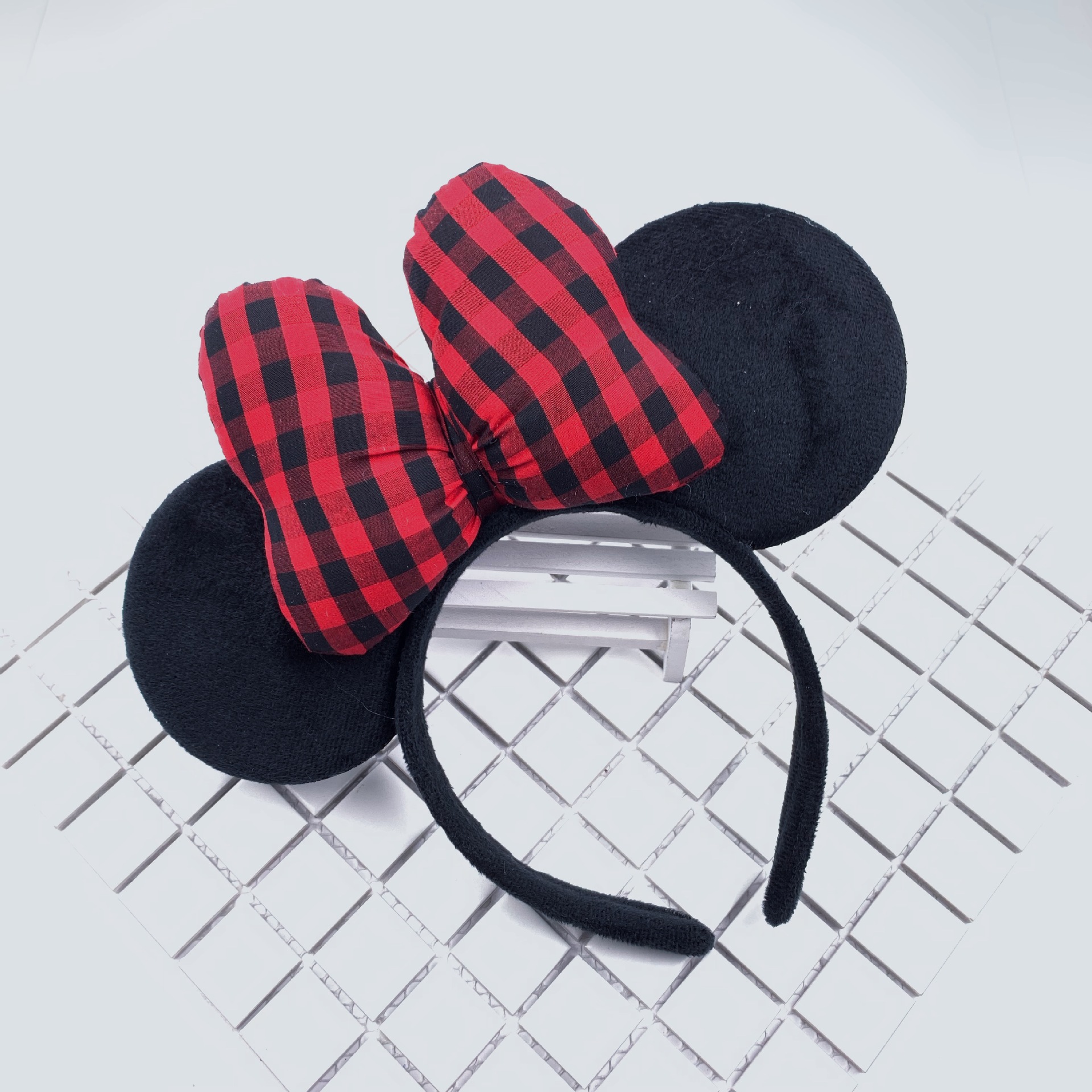 Black and red plaid