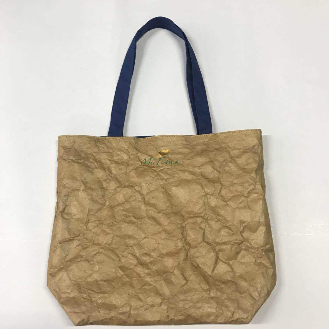 厂家水洗单肩杜邦纸包休闲购物手提环 保袋两种杜邦纸袋厂家直供