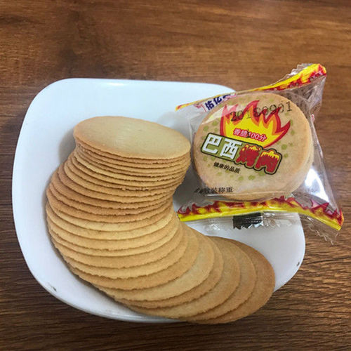 Bacon King 5 Pounds Thin Crispy Bar Cookies Western Roast Pork Savory Scallion Flavor Egg Yolk Thin Cookies Snack Full Box