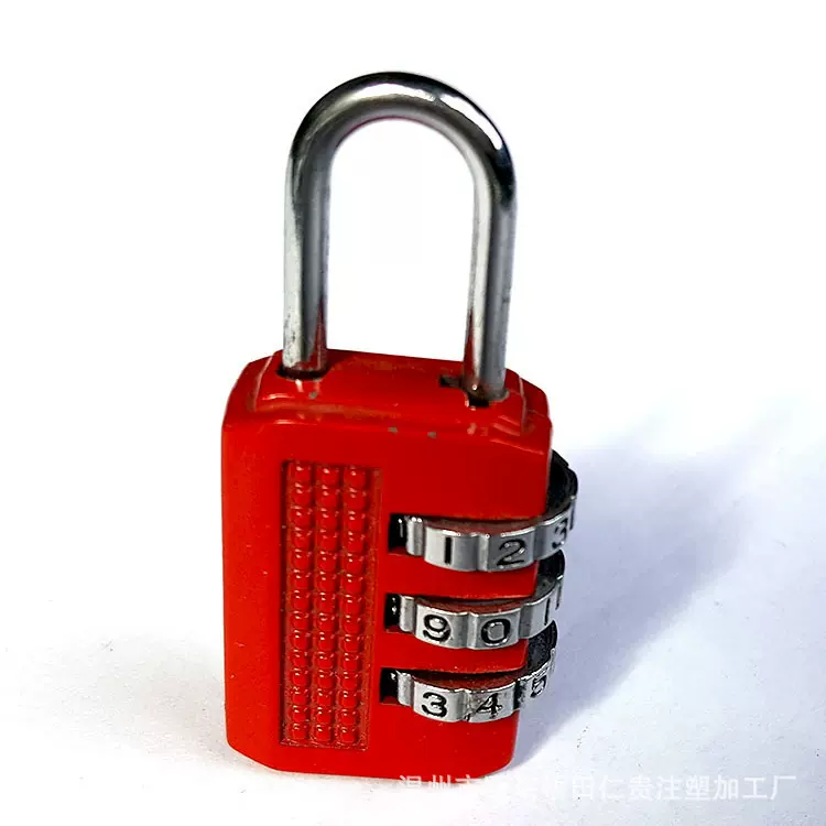 XA022精密码锁原厂批发3位数字箱包锁密码挂锁直销